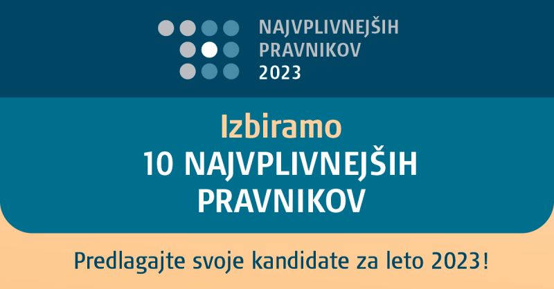 Izbor Ius Info: najvplivnejši pravniki 2023 / Most influential lawyers in Slovenia